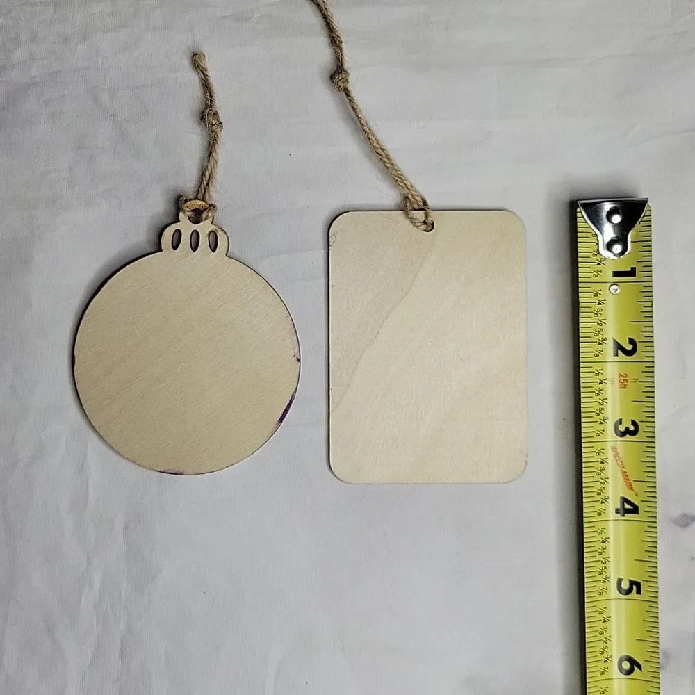 Set of 2 Handpainted Ornaments
